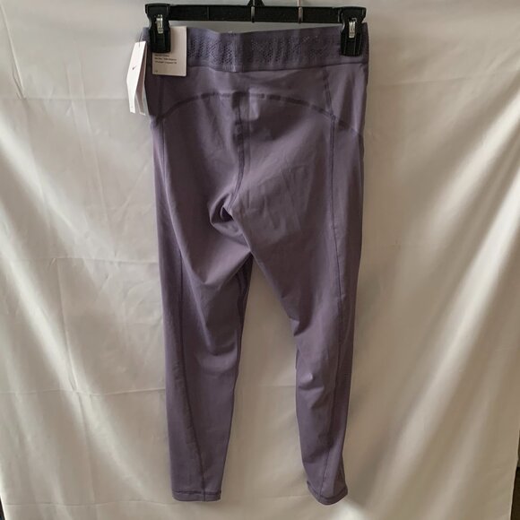 NIKE PRO Training Dri-Fit Mid Rise 7/8 Mesh Leggings in Purple Sz SMALL - Picture 5 of 9